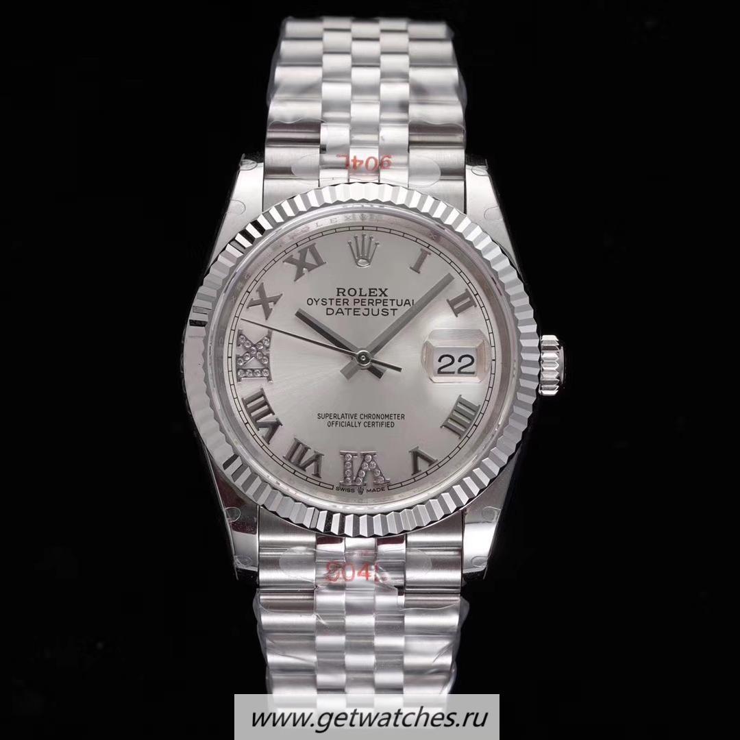 Replica R01ex Datejust 36 126234 GMF SS 904L Silver Dial 3235
