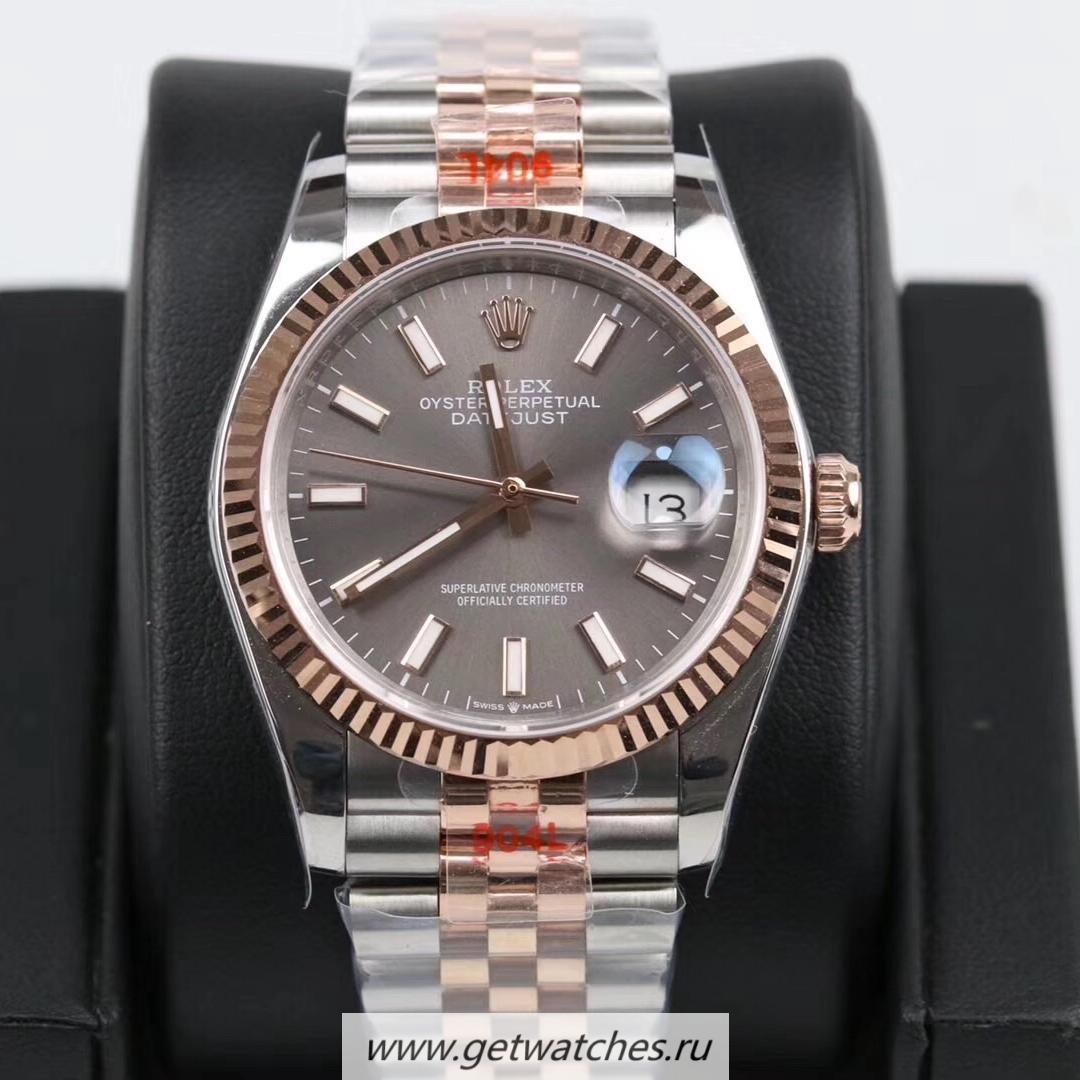 Replica R01ex Datejust 36mm 116231 GMF SS 904L & Rose Gold Anthracite Dial 2824