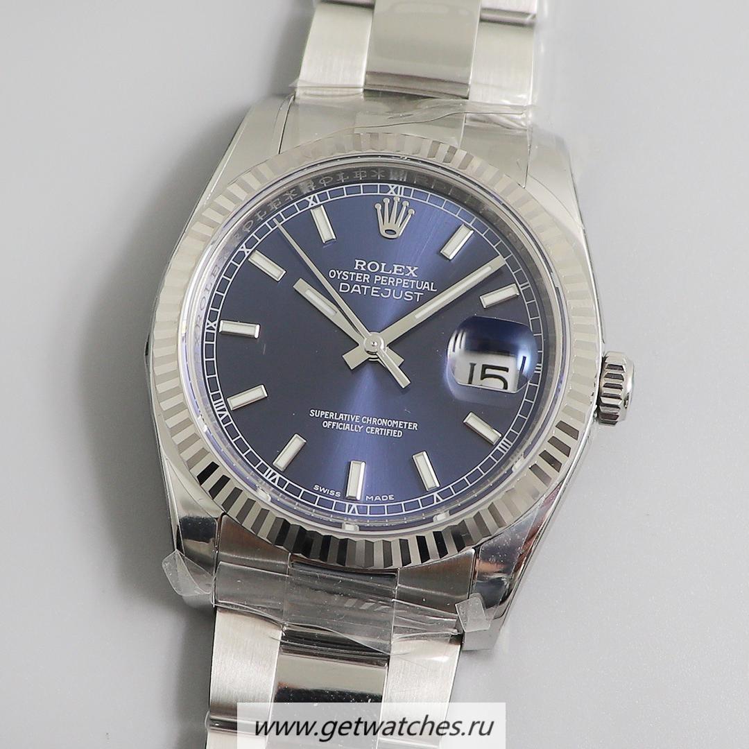 Copy R01ex Datejust 36mm 116234 ARF V3 SS 904L Blue Dial 3135