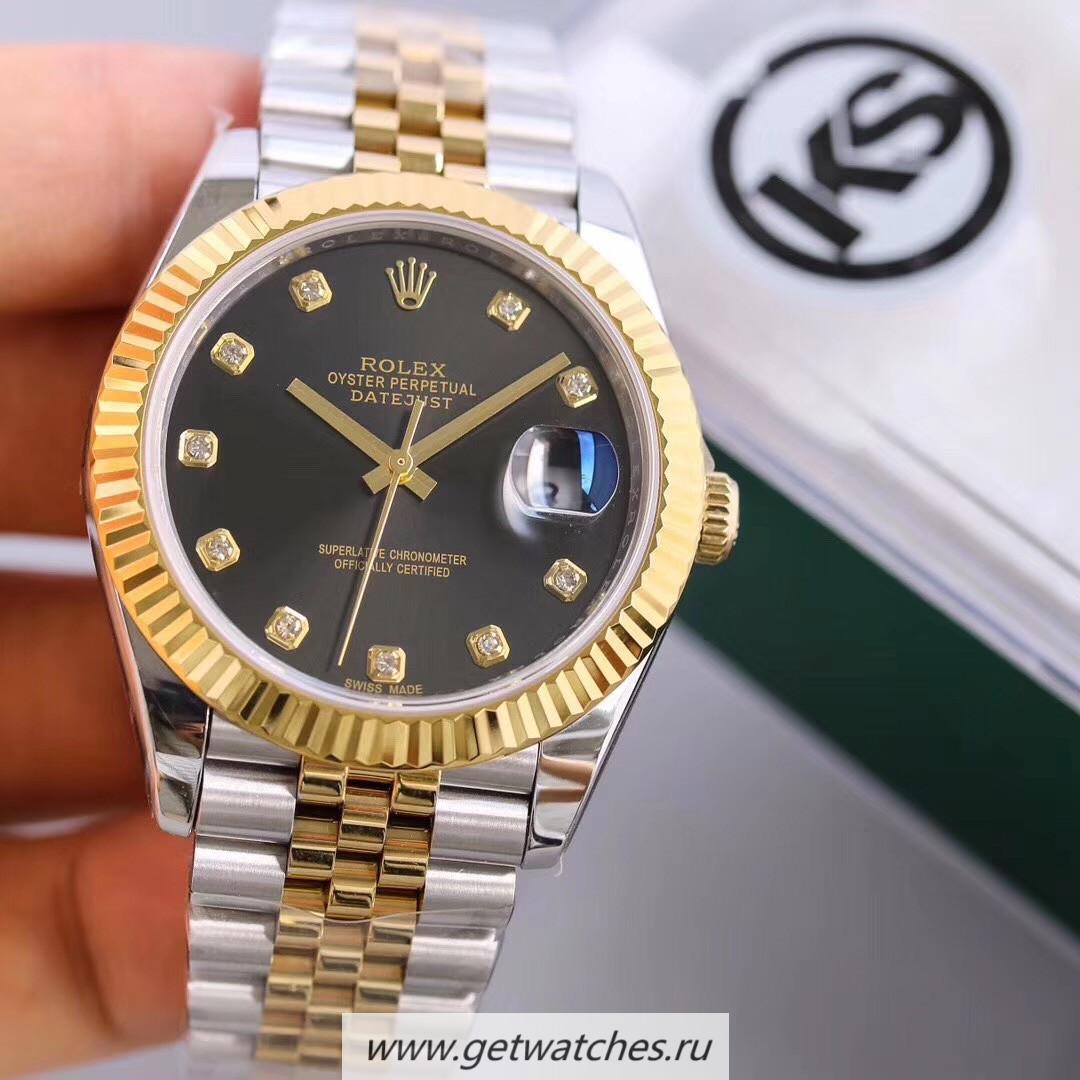High Quality R01ex Datejust II 126333 41mm KSF SS & Yellow Gold Black Dial 2836