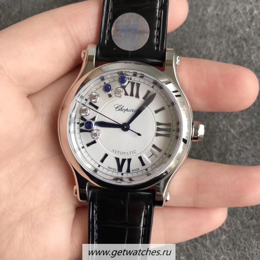 Fake Chopard Happy Sport 36mm Automatic 278559 YF V2 SS White & D1am0nd Dial 2892