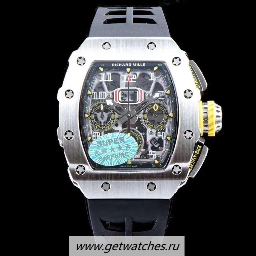 High Quality Richard Mille RM011-03 KVF Titanium Black Dial 7750