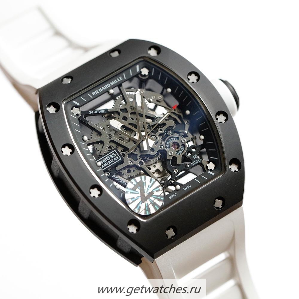 Fake Richard Mille RM35 Americas ZF Ceramic Black Dial NH05A