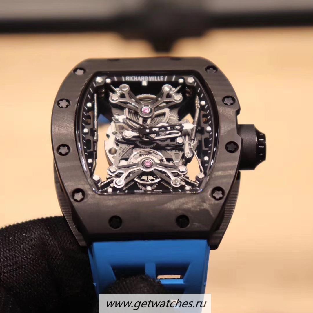 High Quality Richard Mille RM50-27-01 NTPT KVF Forged Carbon Skeleton Dial M9015