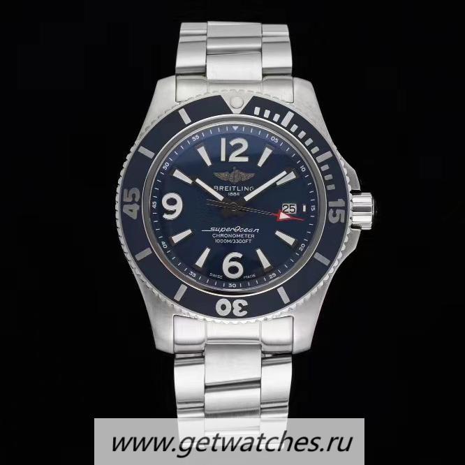 Perfect Replica Breitling S*perocean Automatic 44 TF SS Blue Dial 2824